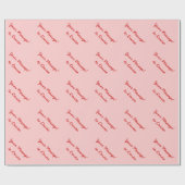 パーソナライズな包装紙|のカスタムなメッセージテキスト ラッピングペーパー (フラット)