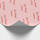 パーソナライズな包装紙|のカスタムなメッセージテキスト ラッピングペーパー (角)