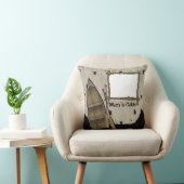 パーソナライズな北の森の小屋の枕 クッション (椅子)