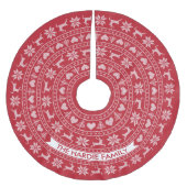 パーソナライズな北欧のセーター|の一突きあなたの色! ブラッシュドポリエステルツリースカート (正面)