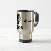 パーソナライズな北西海岸くまのタンブラー トラベルマグ (正面右)