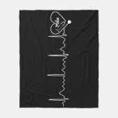 パーソナライズな医者ナースのカスタムな色 フリースブランケット (正面)