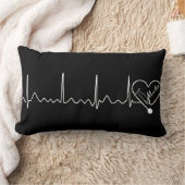 パーソナライズな医者ナースのカスタムな色 ランバークッション (ブランケット)