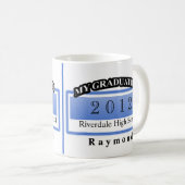 パーソナライズな卒業のマグ コーヒーマグカップ (正面右)