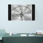 パーソナライズな卒業音楽旗は、引き起こります 横断幕 (トレードショー)