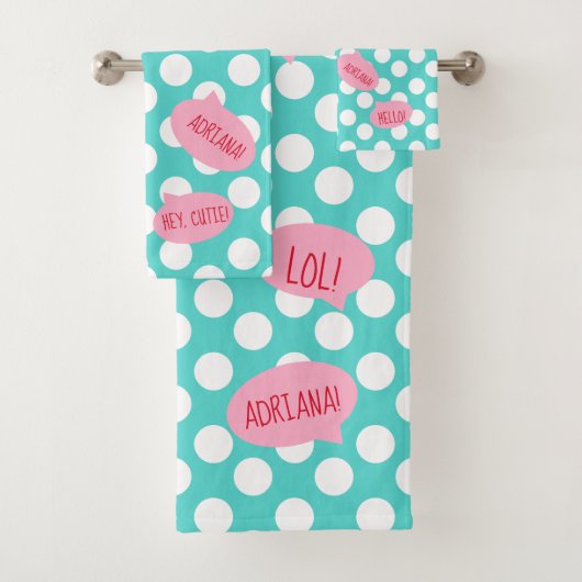 パーソナライズな単語の泡風呂タオルセット バスタオルセット (インサイチュ)