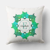 パーソナライズな卵巣癌の認識度の枕 クッション (裏面)