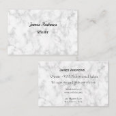 パーソナライズな原稿の大理石のエレガントな名刺 名刺 (正面/裏面)