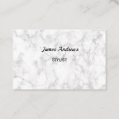 パーソナライズな原稿の大理石のエレガントな名刺 名刺 (正面)