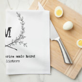 パーソナライズな台所タオル キッチンタオル (四つ折り)