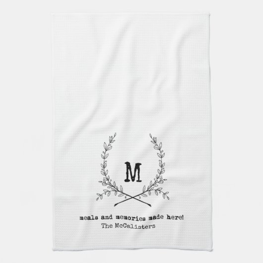 パーソナライズな台所タオル キッチンタオル (縦)