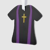 パーソナライズな司祭のクリスマスの休日のオーナメント オーナメント (正面)