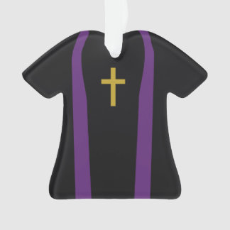 パーソナライズな司祭のクリスマスの休日のオーナメント オーナメント