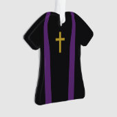 パーソナライズな司祭のクリスマスの休日のオーナメント オーナメント (正面)