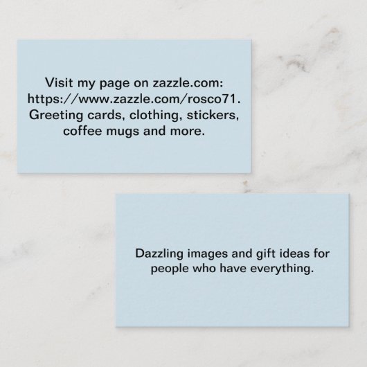 パーソナライズな名刺 名刺 (正面/裏面)