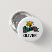 パーソナライズな名前をカスタムするの父の日| Pinボタン 缶バッジ (正面&裏面)