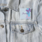 パーソナライズな名前入りの記章-蝶 缶バッジ (インサイチュ)