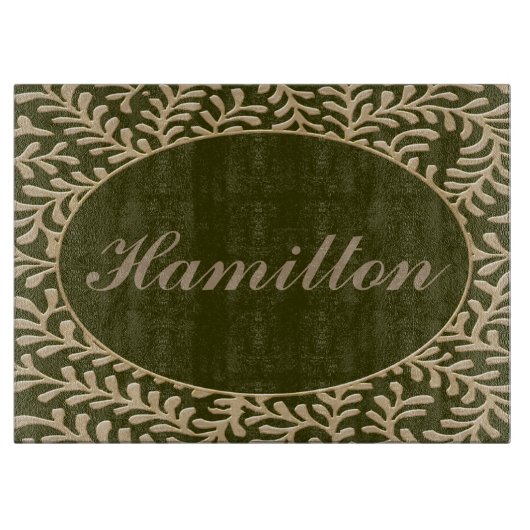 パーソナライズな名前 カッティングボード (正面)