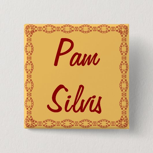 パーソナライズな名札かボタンまたはPin 缶バッジ (正面)