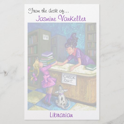 パーソナライズな図書館の点検の芸術 便箋 (正面)