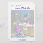 パーソナライズな図書館の点検の芸術 便箋 (正面/裏面)