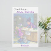 パーソナライズな図書館の点検の芸術 便箋 (スタンド正面)