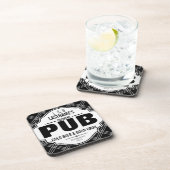 パーソナライズな国のパブのビールおよび地虫 コースター (右側)