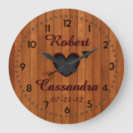 パーソナライズな国スタイルのど木柱時計 ラージ壁時計