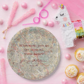 パーソナライズな地図のプレート ペーパープレート (パーティー)