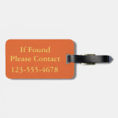 パーソナライズな夏のフリップフロップのストライプ ラゲッジタグ (裏面横)