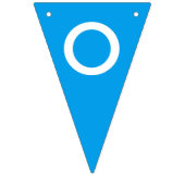 パーソナライズな多色刷りの三角形 バンティングフラッグ (第3の旗)