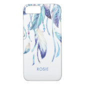 パーソナライズな夢のキャッチャーはiphoneカバーに羽をつけます Case-Mate iPhoneケース (裏面)