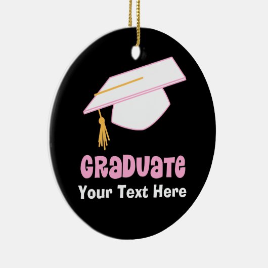 パーソナライズな大学院のギフトのアイディア セラミックオーナメント (右)