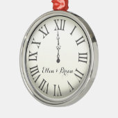 パーソナライズな大晦日 メタルオーナメント (左)