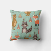 パーソナライズな天然森林友人の枕 クッション (裏面)