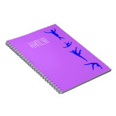 パーソナライズな女の子の体操のノート ノートブック (右側)