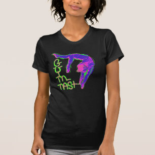 パーソナライズな女の子の体操のワイシャツのフード付きスウェットシャ Tシャツ