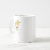パーソナライズな女の子体操の服装及び付属品 コーヒーマグカップ (正面左)