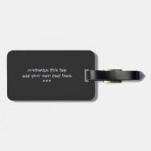 パーソナライズな女嫌いを押して下さい ラゲッジタグ (裏面横)