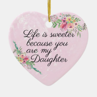 パーソナライズな娘のオーナメント セラミックオーナメント