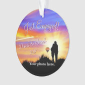 パーソナライズな婚約のオーナメント オーナメント (正面)