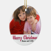 パーソナライズな子供のオーナメント セラミックオーナメント (右)