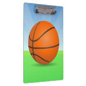 パーソナライズな子供のスポーツのバスケットボールの晴れた日 クリップボード (右)