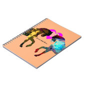 パーソナライズな子供のハートおよび馬 ノートブック (左側)