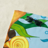 パーソナライズな子供のビーチタオル ビーチタオル (インサイチュ)