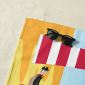 パーソナライズな子供のビーチタオル ビーチタオル (インサイチュ)