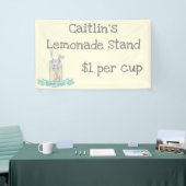 パーソナライズな子供のレモネード立場の旗 横断幕 (トレードショー)