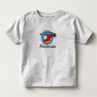 パーソナライズな子供の子供のヘリコプターのTシャツ トドラーTシャツ