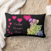 パーソナライズな子供の就寝時間の祈りの言葉の枕 ランバークッション (ブランケット)