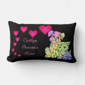 パーソナライズな子供の就寝時間の祈りの言葉の枕 ランバークッション (正面)